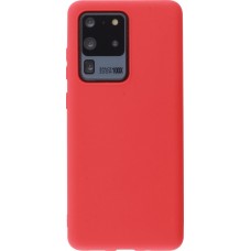 Coque Samsung Galaxy S20 Ultra - Silicone Mat - Rouge