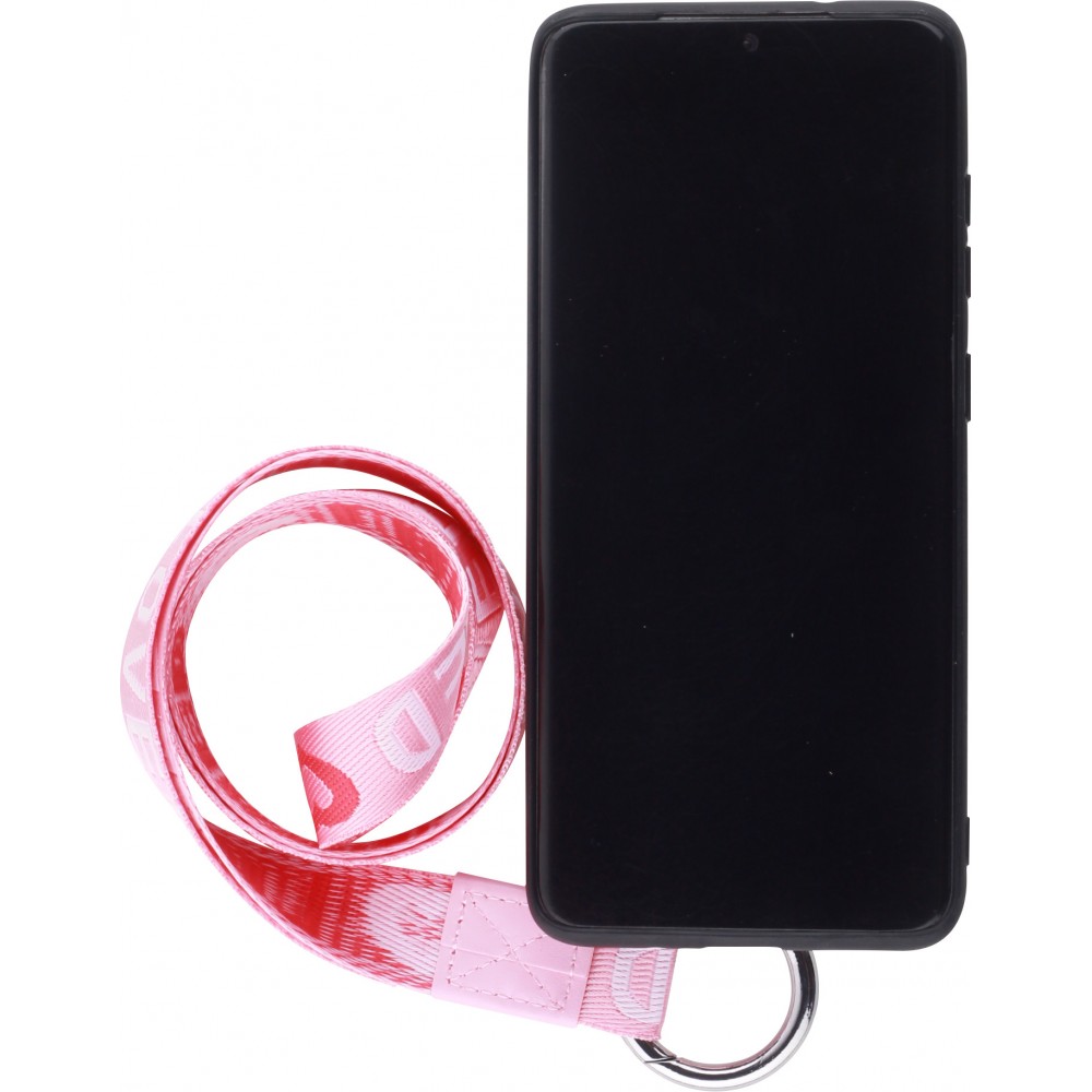 Coque Samsung Galaxy S20 - Wallet Poche avec cordon  - Rose