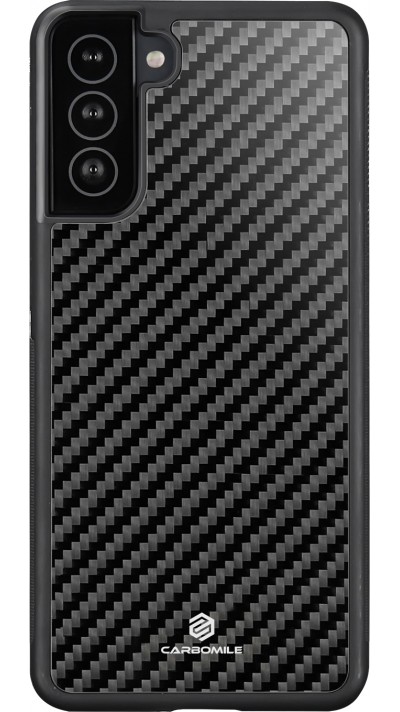 Hülle Samsung Galaxy S21+ 5G - Carbomile Carbon Fiber