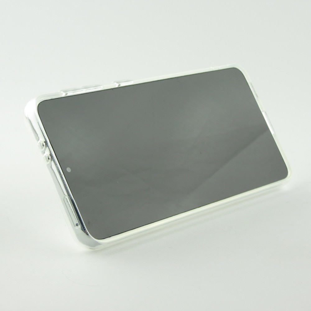 Hülle Samsung Galaxy S22+ - mit Kamera-Slider und Ring - Weiss
