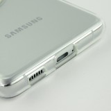 Coque Samsung Galaxy S21+ 5G - Caméra clapet avec anneau - Blanc