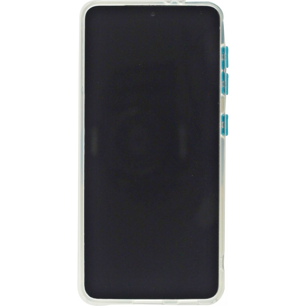 Coque Samsung Galaxy S21+ 5G - Caméra clapet avec anneau - Bleu