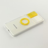 Coque Samsung Galaxy S22+ - Caméra clapet avec anneau jaune