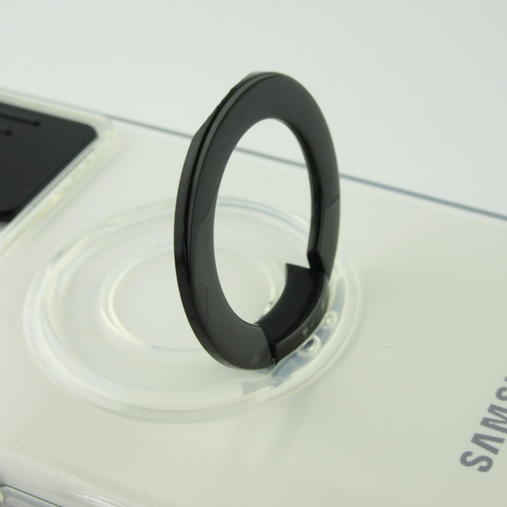 Hülle Samsung Galaxy S21 5G - mit Kamera-Slider und Ring - Schwarz