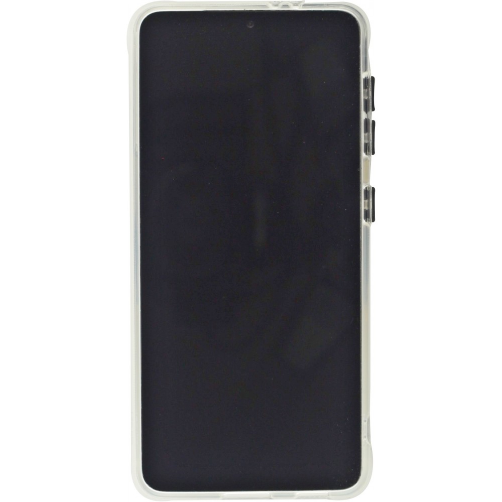 Coque Samsung Galaxy S21 FE 5G - Caméra clapet avec anneau - Noir