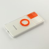 Coque Samsung Galaxy S22 - Caméra clapet avec anneau - Orange