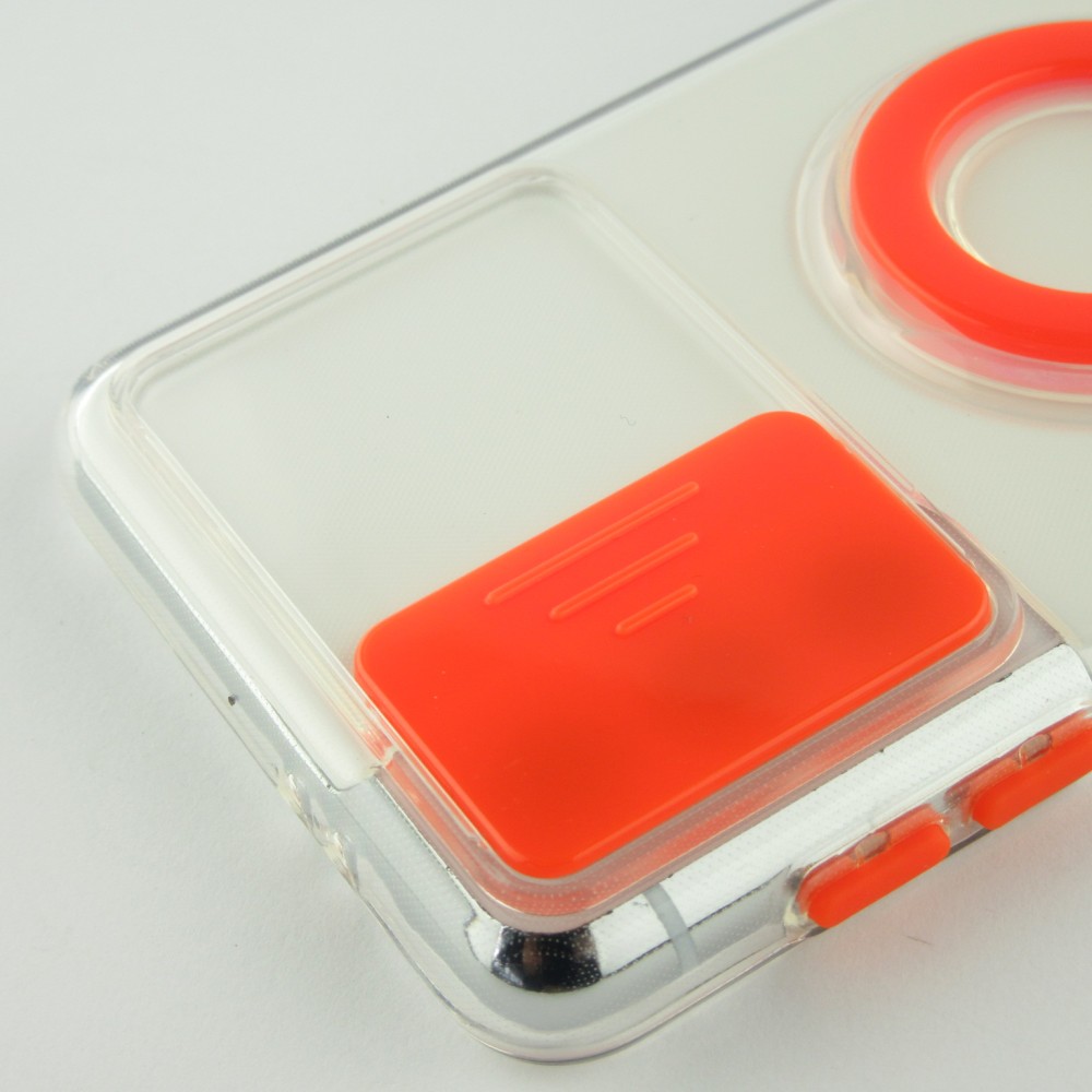 Coque Samsung Galaxy S22+ - Caméra clapet avec anneau - Orange