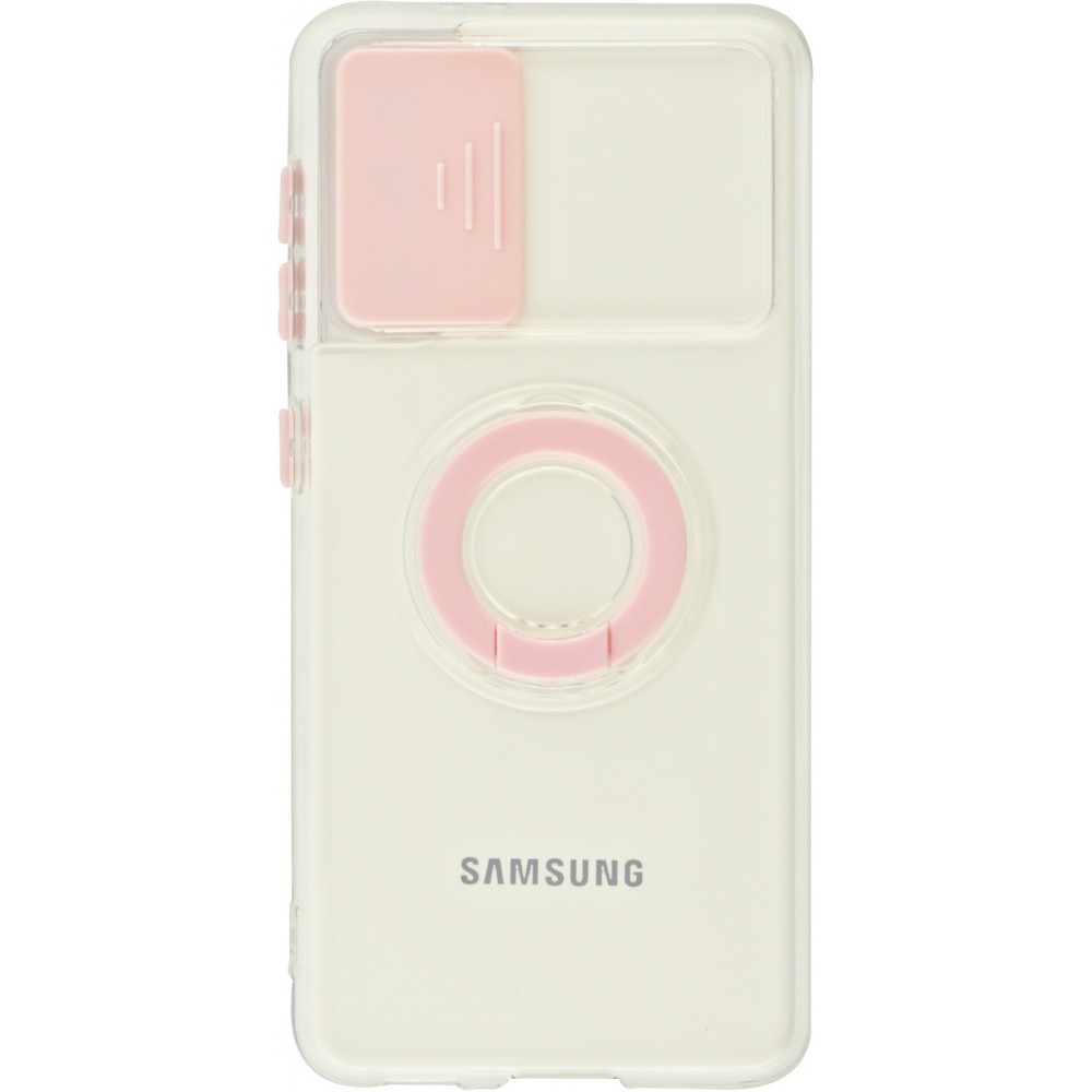 Coque Samsung Galaxy S21+ 5G - Caméra clapet avec anneau - Rose