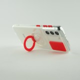 Coque Samsung Galaxy S21+ 5G - Caméra clapet avec anneau - Rouge