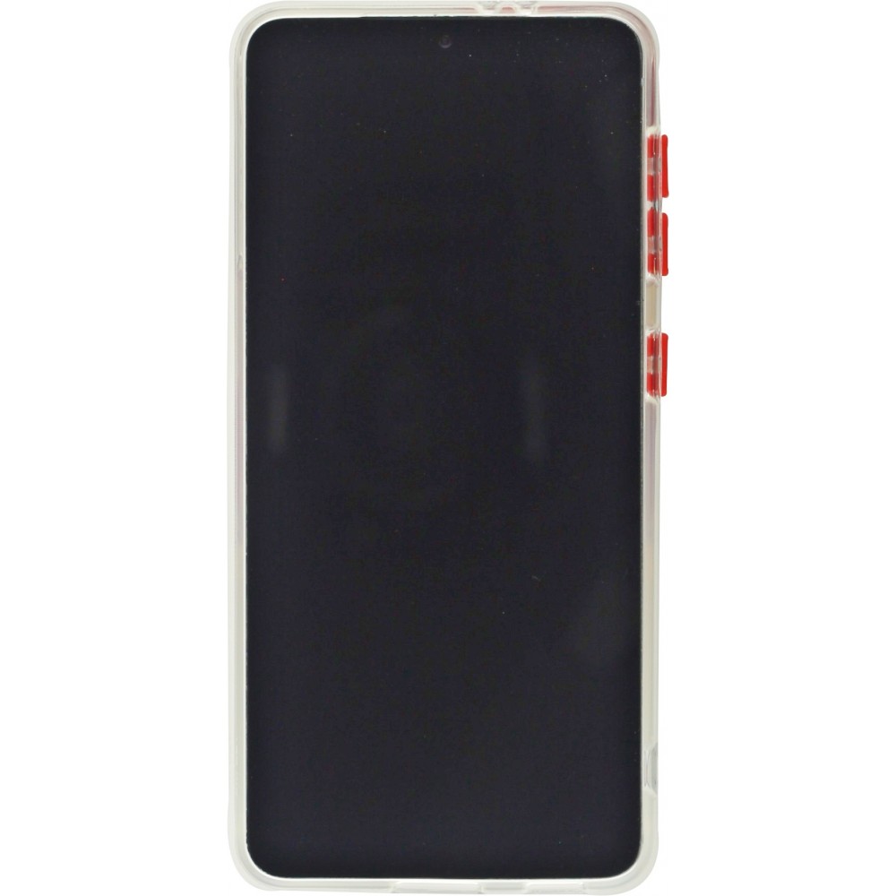 Coque Samsung Galaxy S22 - Caméra clapet avec anneau - Rouge