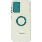 Coque Samsung Galaxy S21+ 5G - Caméra clapet avec anneau - Vert foncé