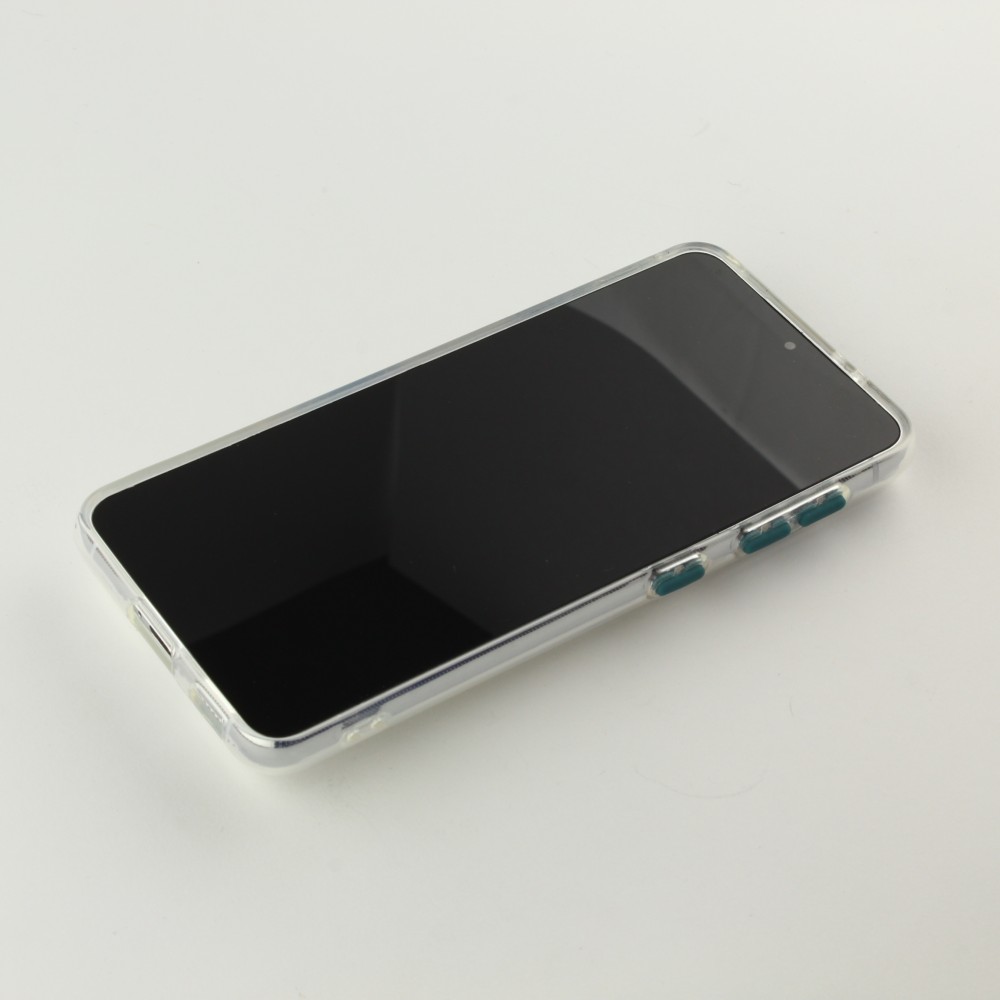 Coque Samsung Galaxy S22 - Caméra clapet avec anneau - Vert foncé