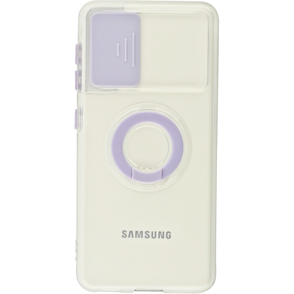 Coque Samsung Galaxy S22+ - Caméra clapet avec anneau - Violet