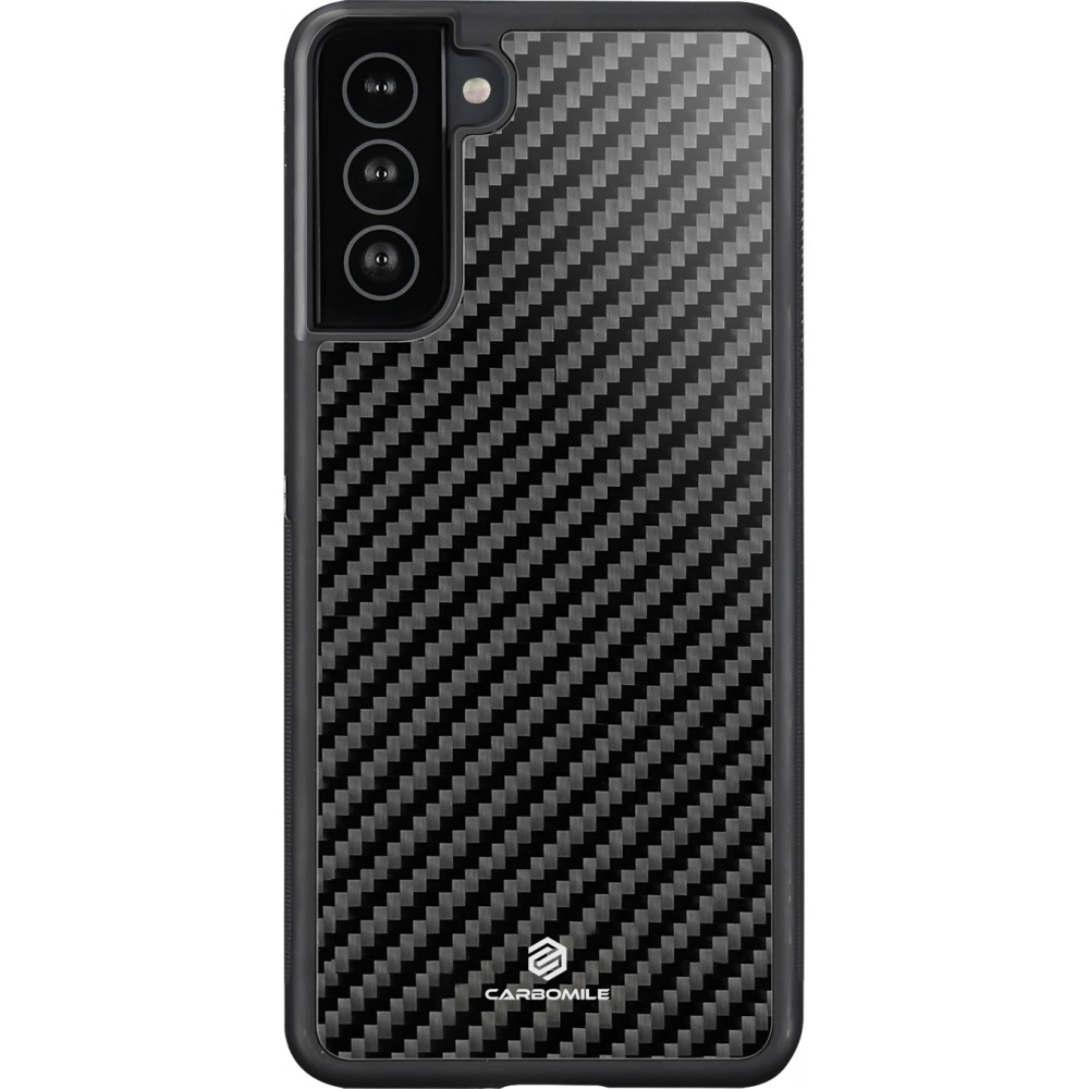 Hülle Samsung Galaxy S21 5G - Carbomile Carbon Fiber