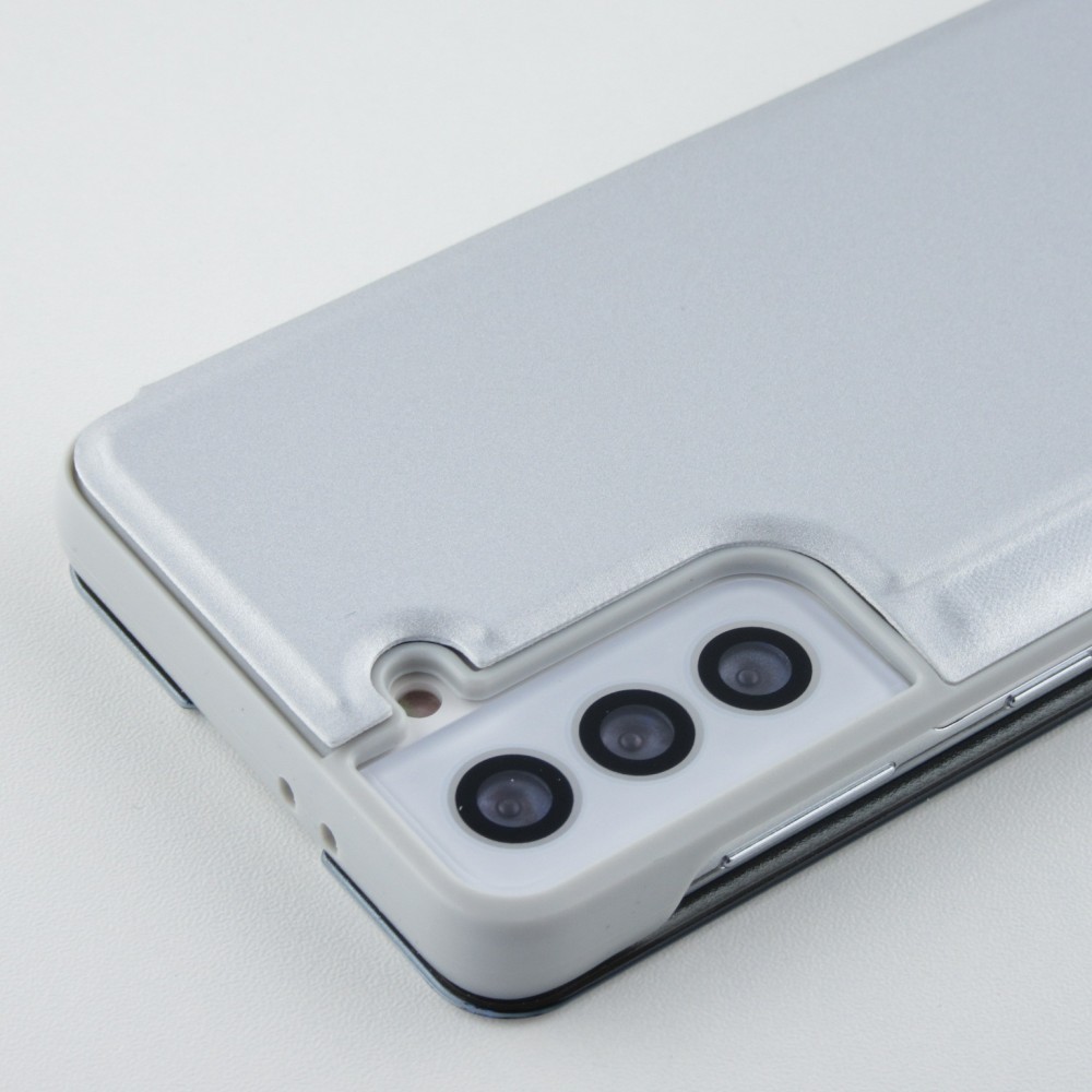 Hülle Samsung Galaxy S21 5G - Clear View Cover - Silber