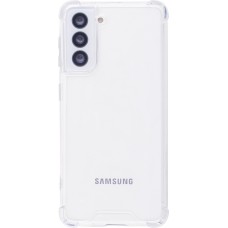 Hülle Samsung Galaxy S21 5G - Gummi Transparent Gel Bumper mit extra Schutz für Ecken Antischock