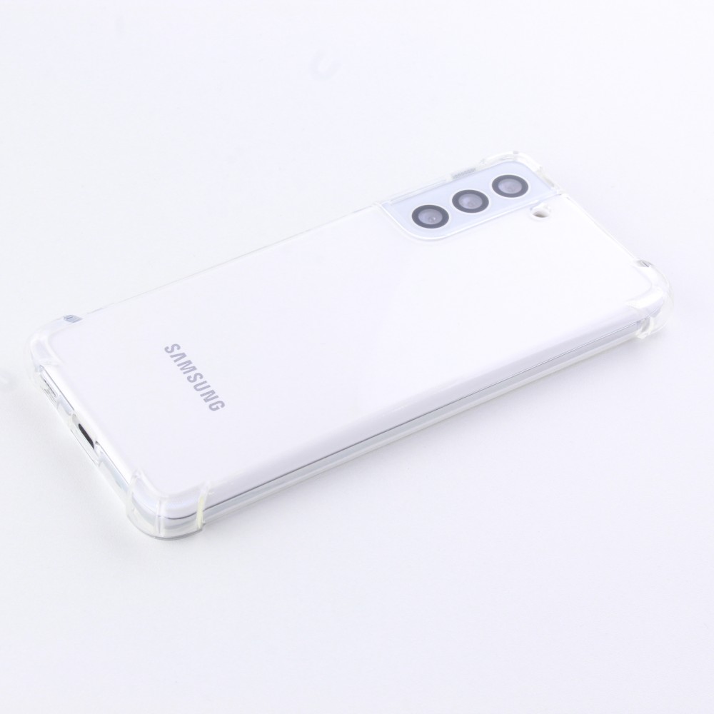 Coque Samsung Galaxy S22+ - Gel Transparent Silicone Bumper anti-choc avec protections pour coins