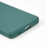 Coque Samsung Galaxy S21 5G - Silicone Mat Coeur doré - Vert foncé