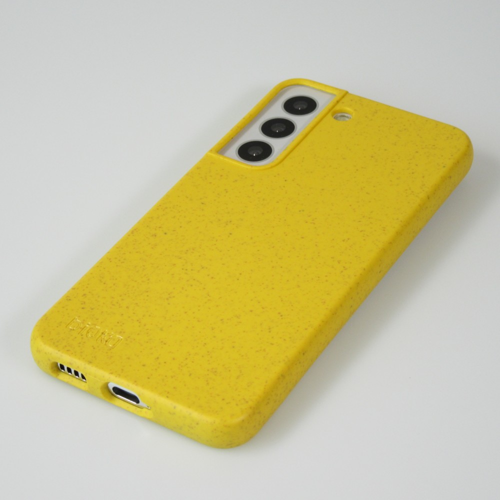 Coque Samsung Galaxy S22+ - Bioka biodégradable et compostable Eco-Friendly - Jaune