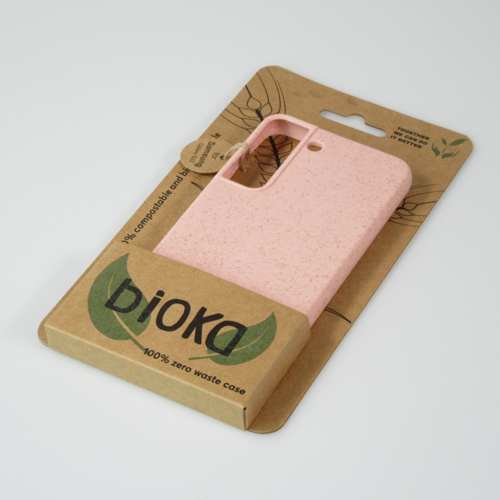 Coque Samsung Galaxy S21 FE 5G - Bioka biodégradable et compostable Eco-Friendly - Rose