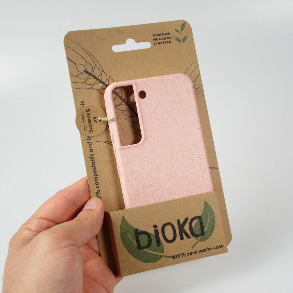 Samsung Galaxy S22+ Case Hülle - Bioka Biologisch Abbaubar Eco-Friendly Kompostierbar - Rosa