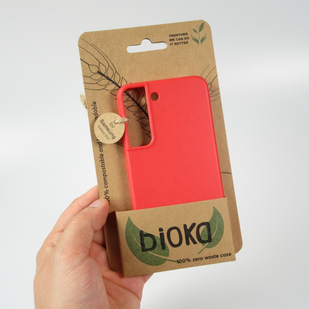 Coque Samsung Galaxy S21 FE 5G - Bioka biodégradable et compostable Eco-Friendly - Rouge