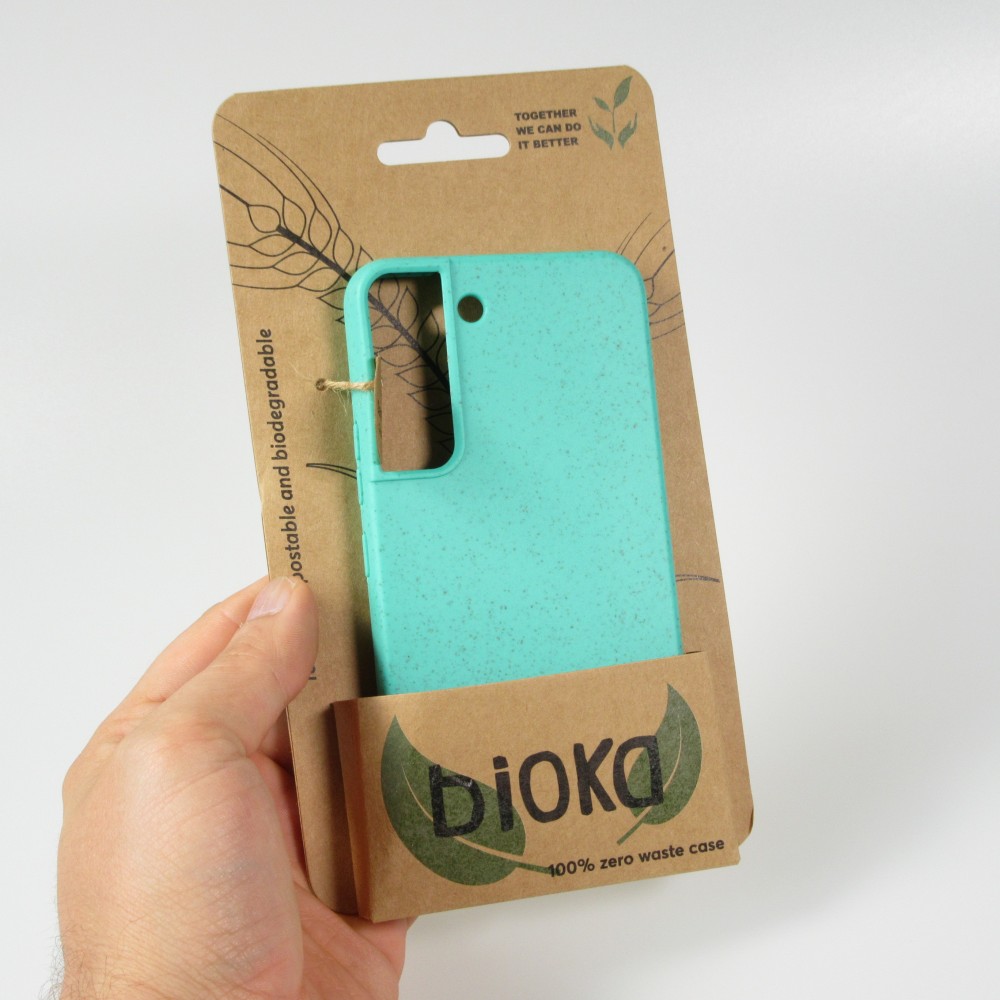 Galaxy S21 FE 5G Case Hülle - Bioka Biologisch Abbaubar Eco-Friendly Kompostierbar - Türkis