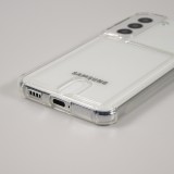Coque Samsung Galaxy S21 FE 5G - Gel Bumper Porte-carte - Transparent