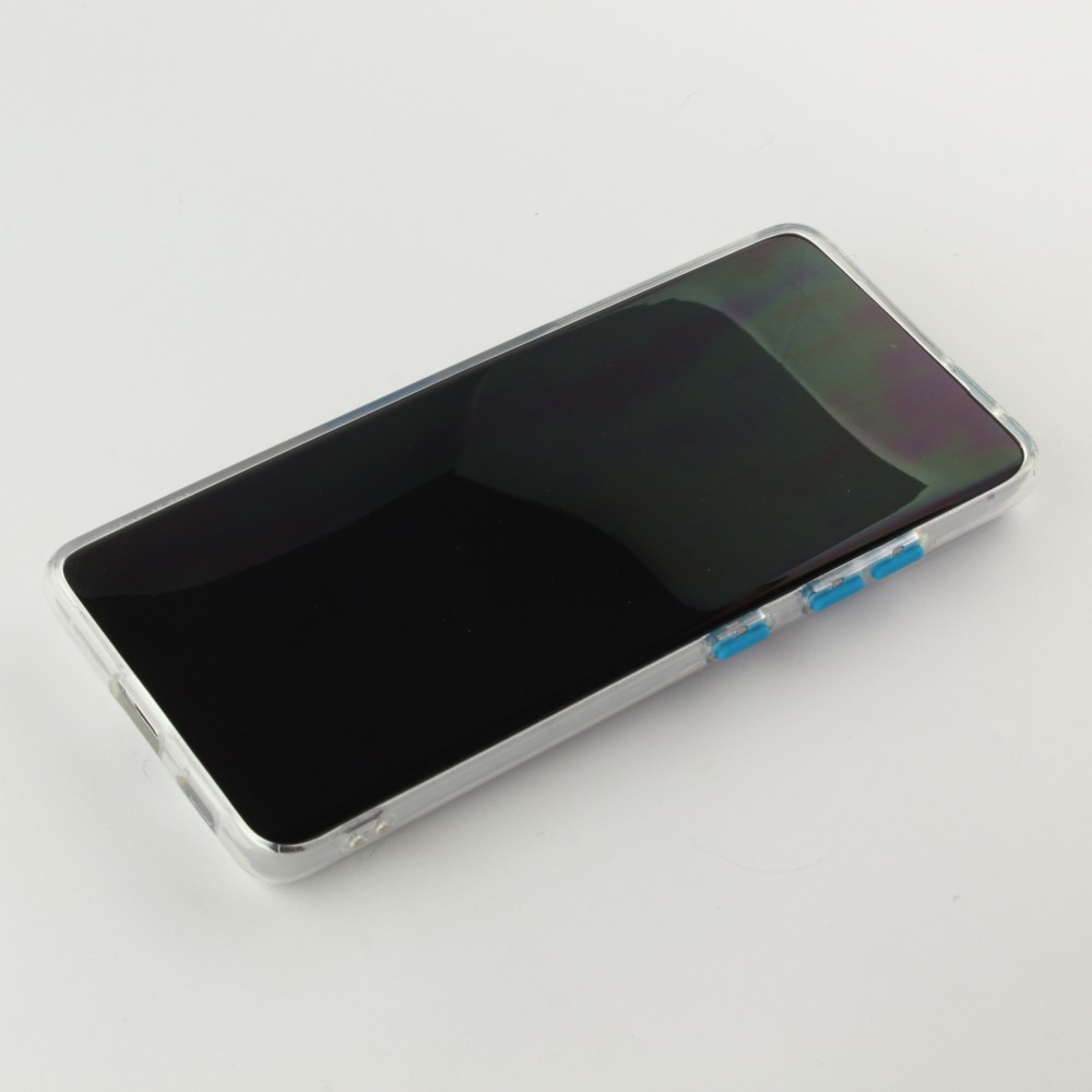 Coque Samsung Galaxy S21 Ultra 5G - Caméra clapet avec anneau - Bleu
