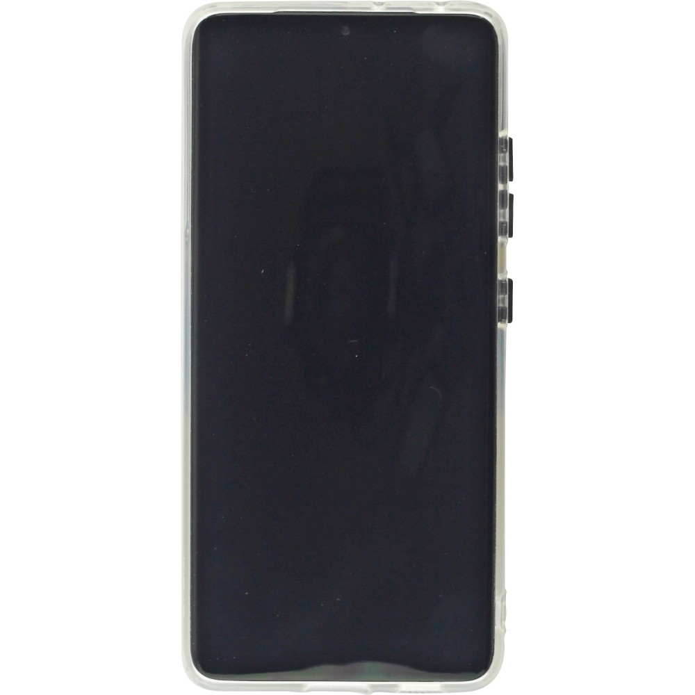 Hülle Samsung Galaxy S22 Ultra - mit Kamera-Slider und Ring - Schwarz