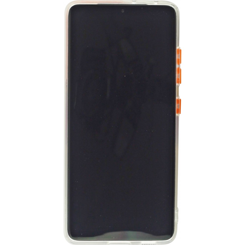 Coque Samsung Galaxy S21 Ultra 5G - Caméra clapet avec anneau - Orange