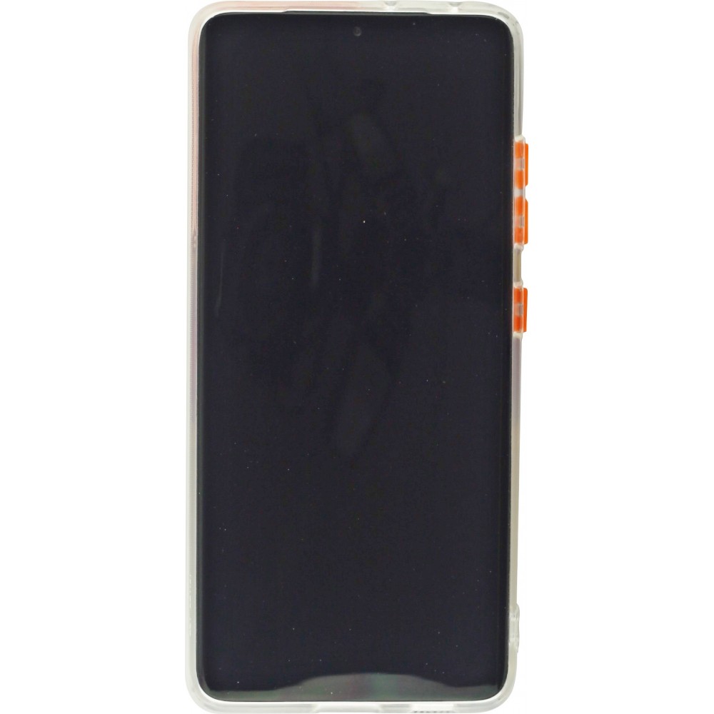 Hülle Samsung Galaxy S21 Ultra 5G - mit Kamera-Slider und Ring - Orange