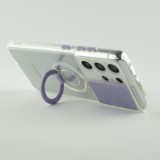 Coque Samsung Galaxy S22 Ultra - Caméra clapet avec anneau - Violet