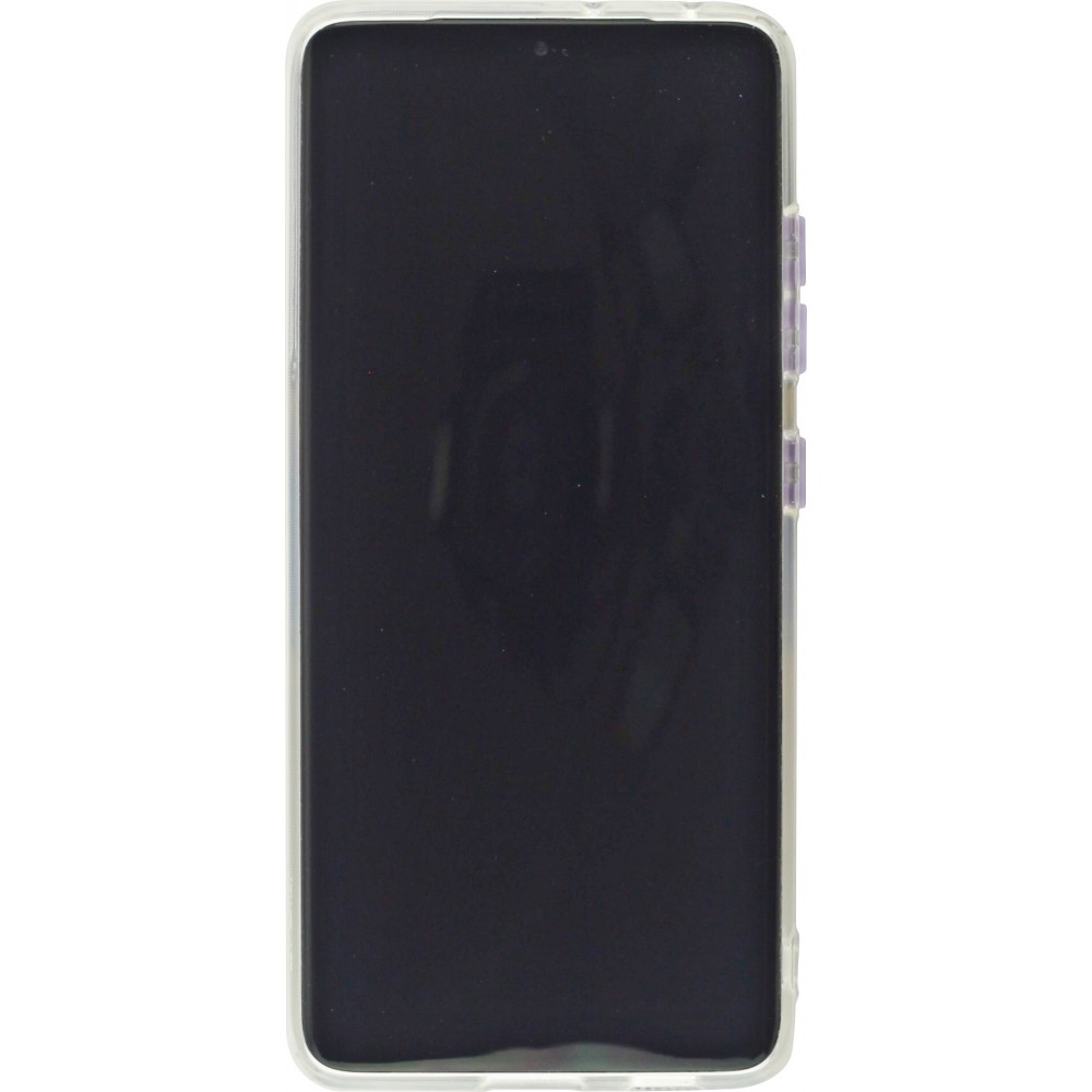 Coque Samsung Galaxy S21 Ultra 5G - Caméra clapet avec anneau - Violet