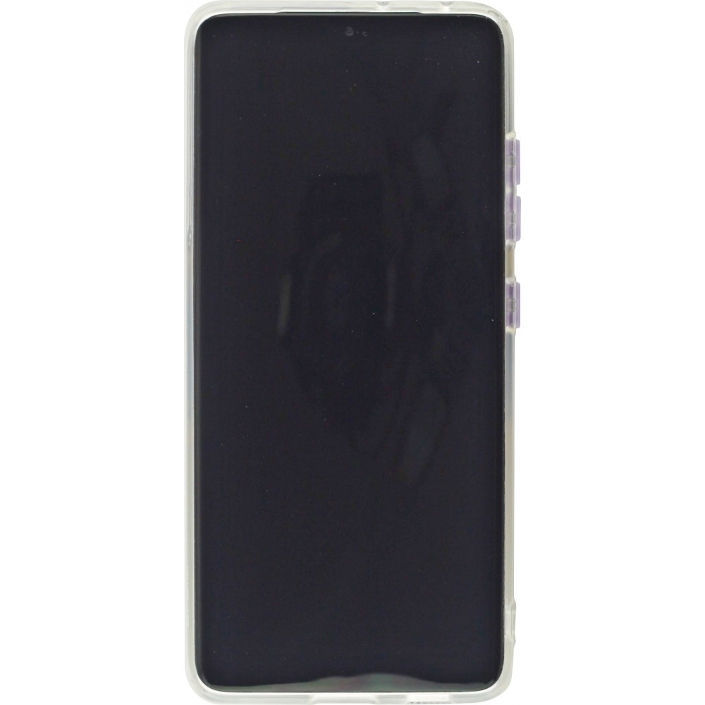 Coque Samsung Galaxy S22 Ultra - Caméra clapet avec anneau - Violet