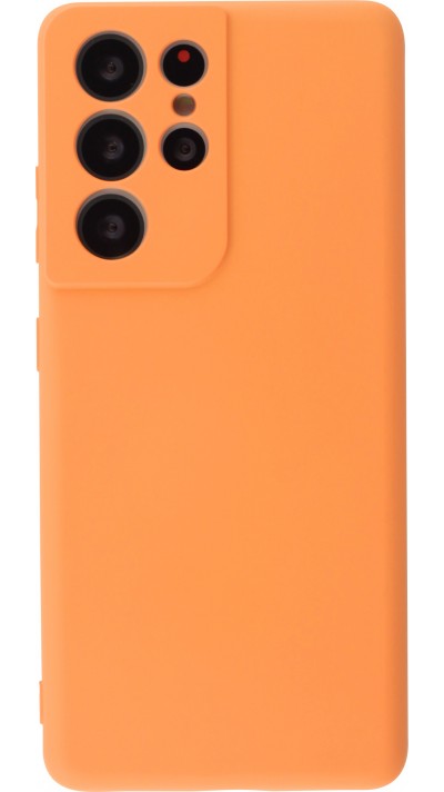 Hülle Samsung Galaxy S21 Ultra 5G - Soft Touch - Orange