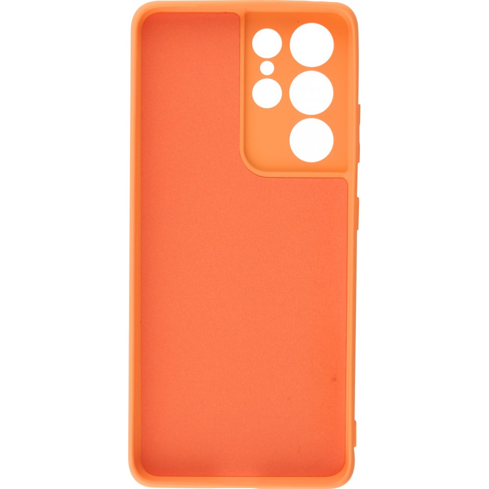 Coque Samsung Galaxy S21 Ultra 5G - Soft Touch - Orange