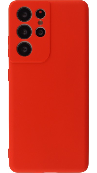 Coque Samsung Galaxy S21 Ultra 5G - Soft Touch - Rouge