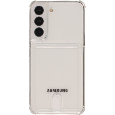 Coque Samsung Galaxy S22 - Gel Bumper Porte-carte - Transparent