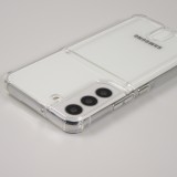 Galaxy S22 Case Hülle - Gummi Bumper Kartenhalter - Transparent