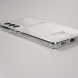 Coque Samsung Galaxy S22 - Gel Bumper Porte-carte - Transparent