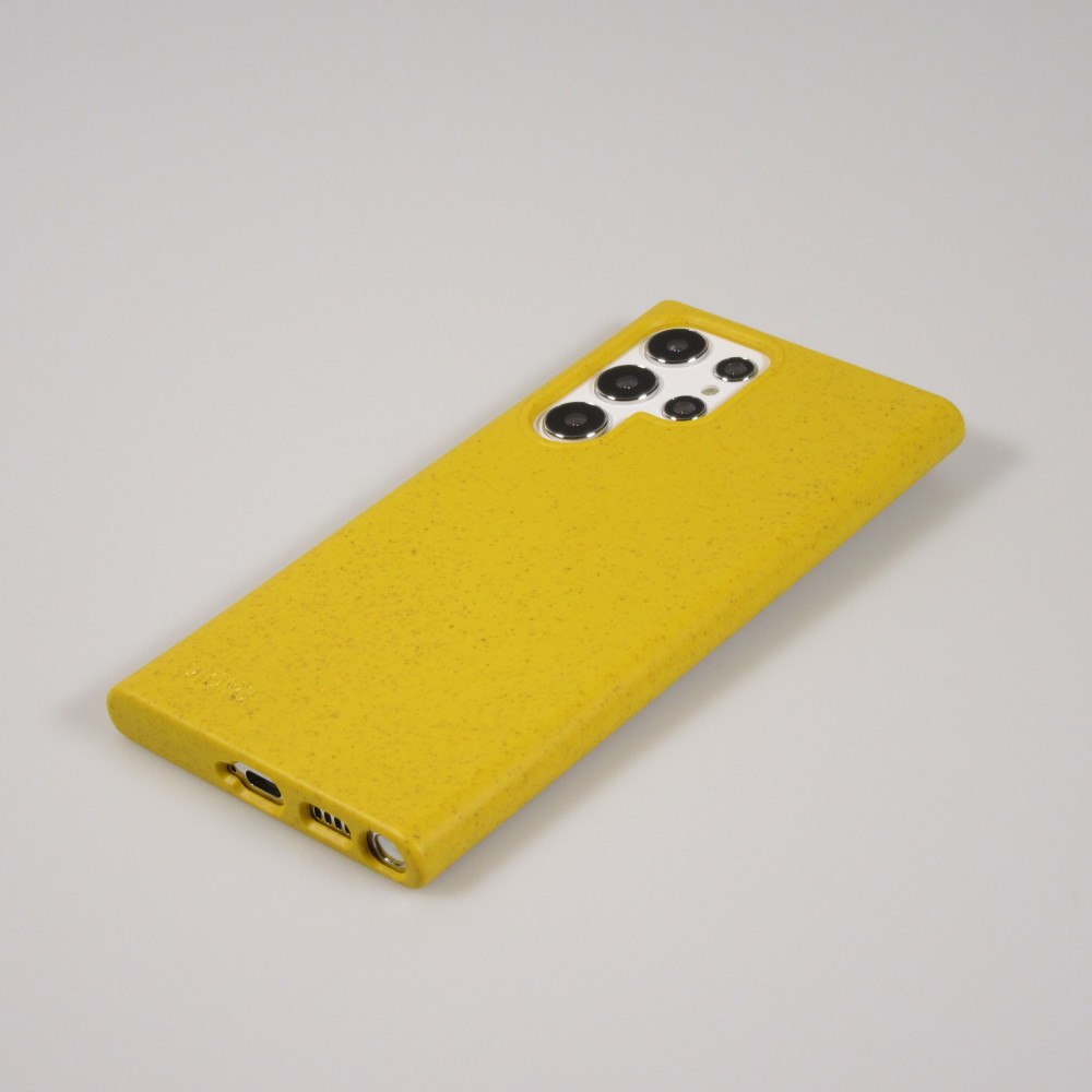 Coque Samsung Galaxy S22 Ultra - Bioka biodégradable et compostable Eco-Friendly - Jaune