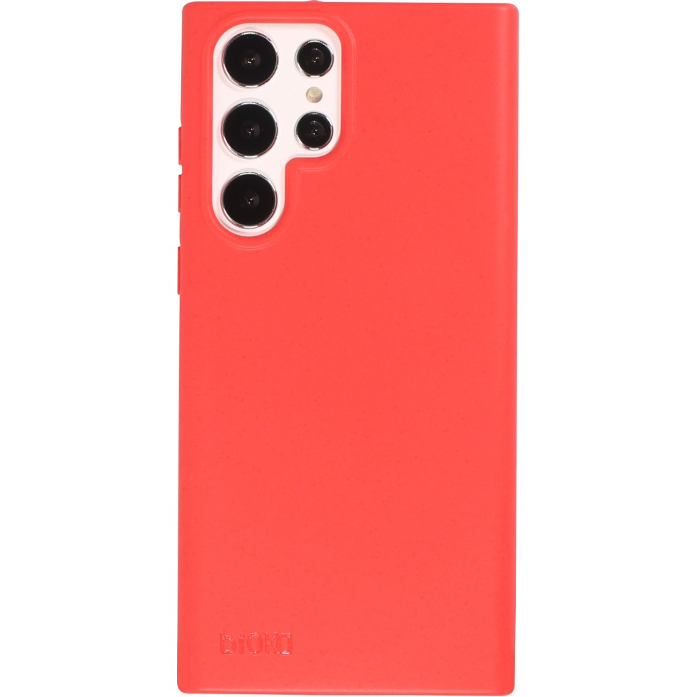 Coque Samsung Galaxy S22 Ultra - Bioka biodégradable et compostable Eco-Friendly - Rouge