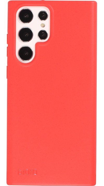 Coque Samsung Galaxy S22 Ultra - Bioka biodégradable et compostable Eco-Friendly - Rouge