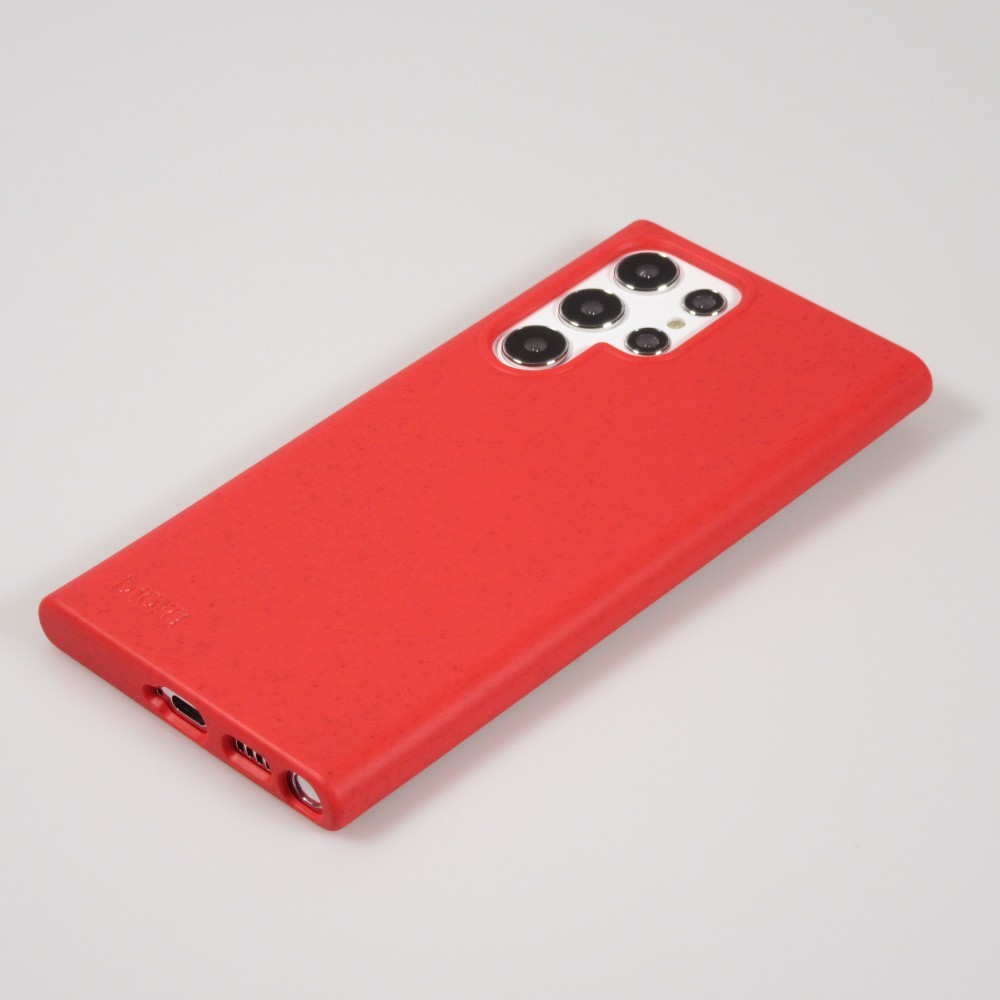 Coque Samsung Galaxy S22 Ultra - Bioka biodégradable et compostable Eco-Friendly - Rouge