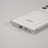 Coque Samsung Galaxy S22 Ultra - Gel Bumper Porte-carte - Transparent