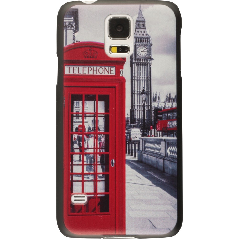 Coque Samsung Galaxy S5 - UK phone booth vintage