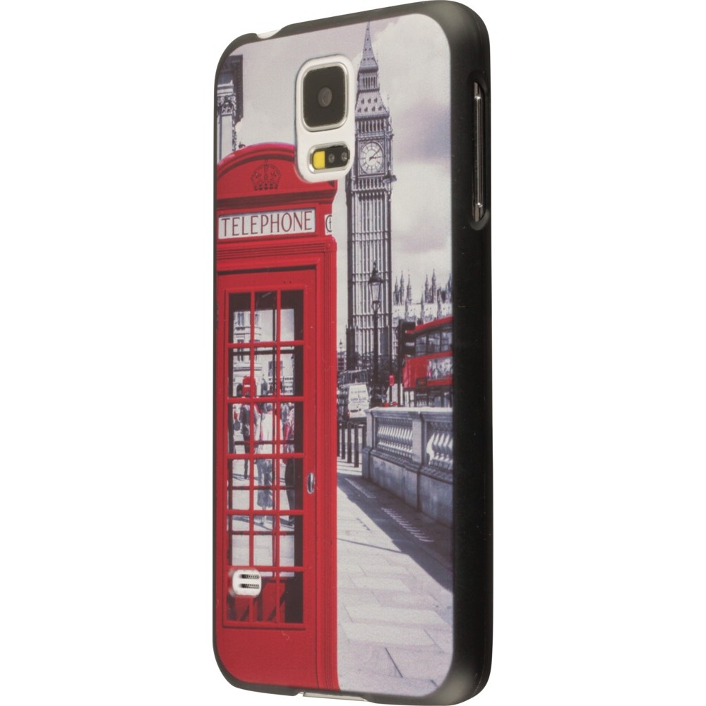 Coque Samsung Galaxy S5 - UK phone booth vintage