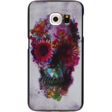 Coque Samsung Galaxy S7 edge - Skull head flower