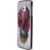 Hülle Samsung Galaxy S7 edge - Skull head flower